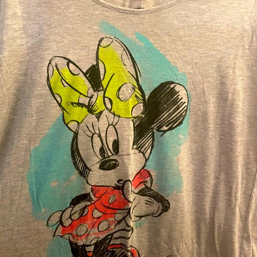 A Minnie Mouse pajama shirt
